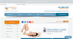 Desktop Screenshot of clinicadepele.com.br