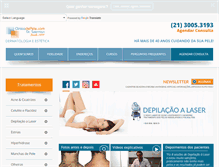 Tablet Screenshot of clinicadepele.com.br